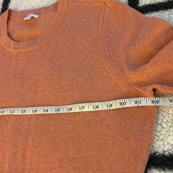 Pure J JILL Red Clay Heather Coral Waist Drawstring midi sweater dress size L - Picture 2 of 12